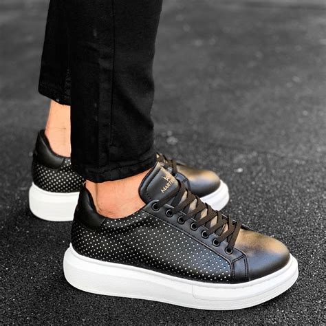 black designer sneakers mens